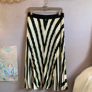Pleated Midi Skirt